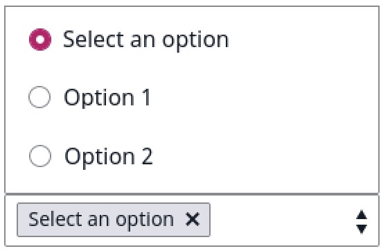 Dropdown expanded state