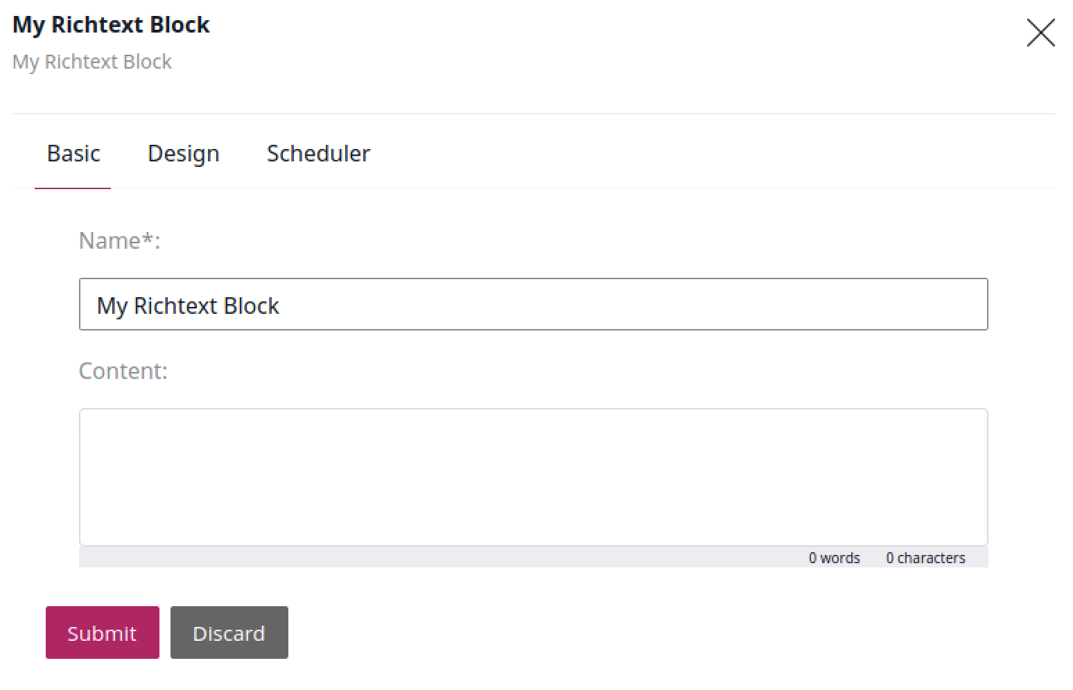 RichText block