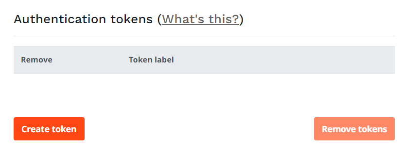Authentication token