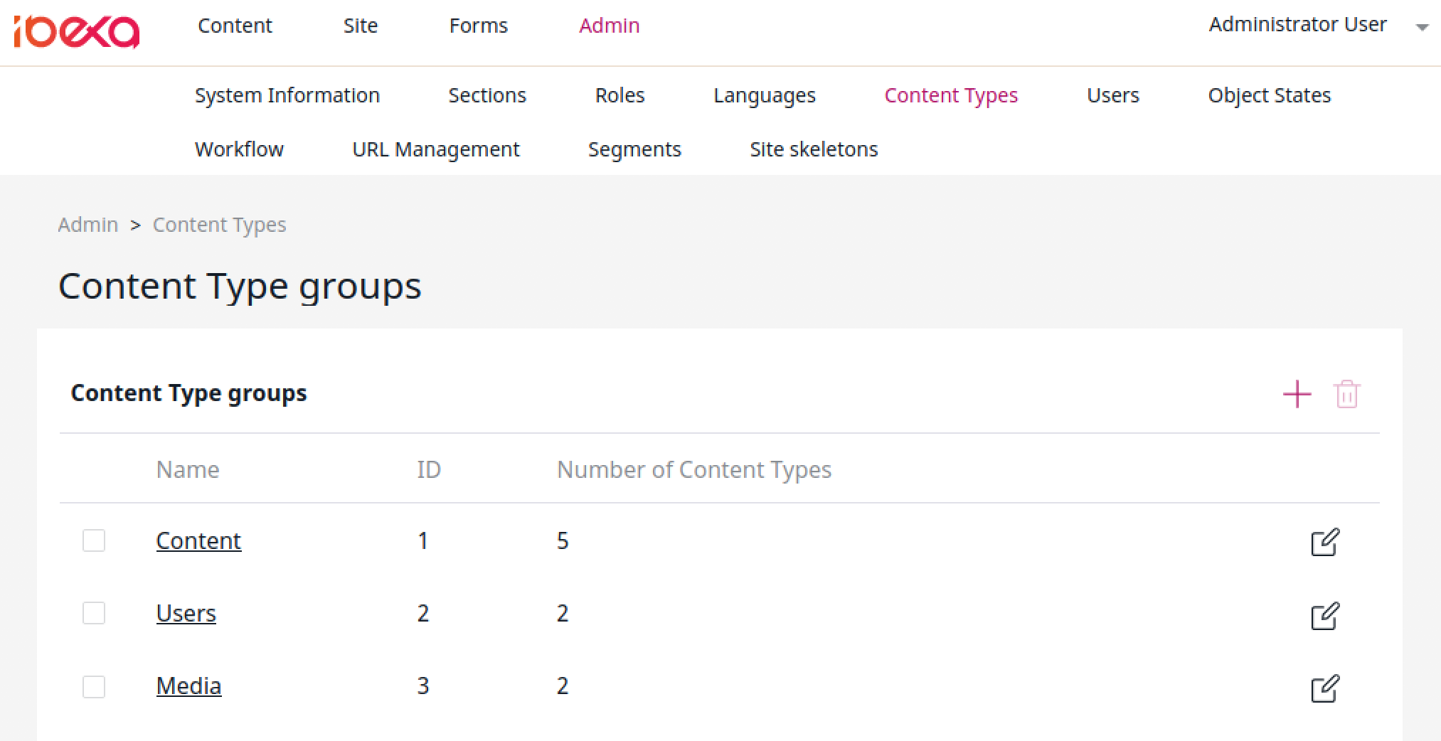 Creating a Content Type