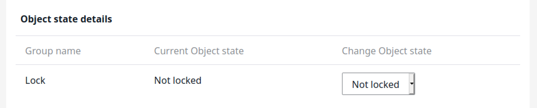Assigning an Object state to a Content item